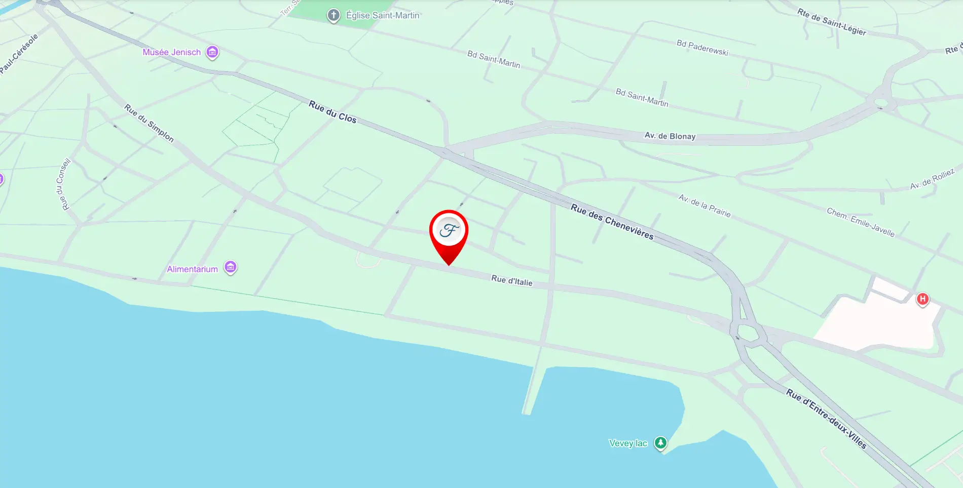 Map Vevey